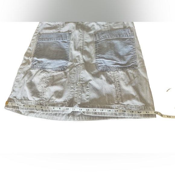 Anthropologie Pilcro & The Letterpress Blue White Pinstripe Mini Skirt Size 8 - Picture 15 of 16